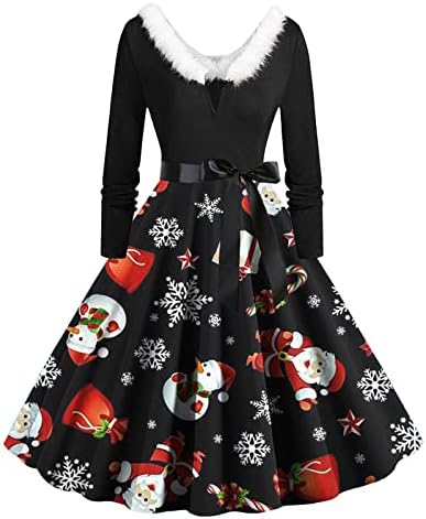 Дами што го фрлаат деколте Спандекс празник Божиќни фустани ракав викторијански ренесансен селски крпеница Steampunk