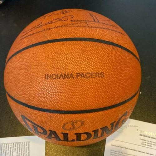 Тим Данкан потпиша игра користена кошарка во Спалдинг НБА со JSA COA - автограмирани кошарка