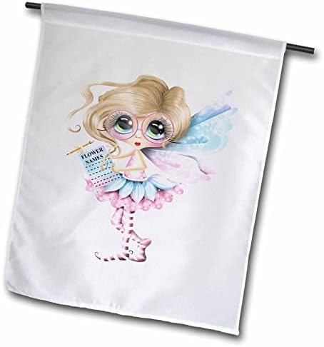 3drose Симпатична русокоса градинарска девојка самовила со илустрација на големи очи - знамиња