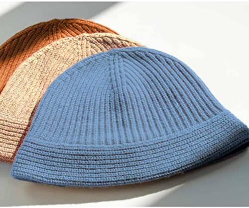 Волна од аксод плетена букет капа мек топол рибар на гравче, палета зимска капчиња плетена череп капа за жени