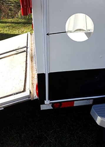 3/4 x 50ft винил трим за облик на завртка за завртки за тешки приколка за приколка за RV кампер за патувања, бела