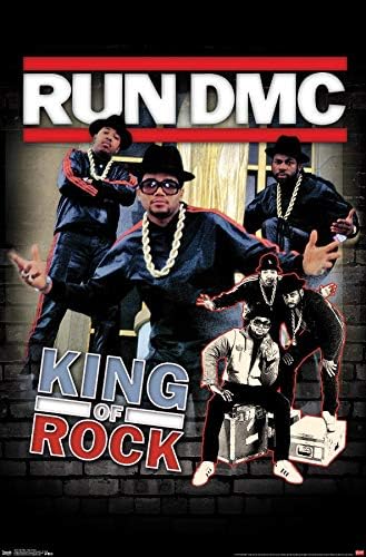 Trends International Run DMC - King of Rock Wall постер, 22.375 x 34, нерасположена верзија