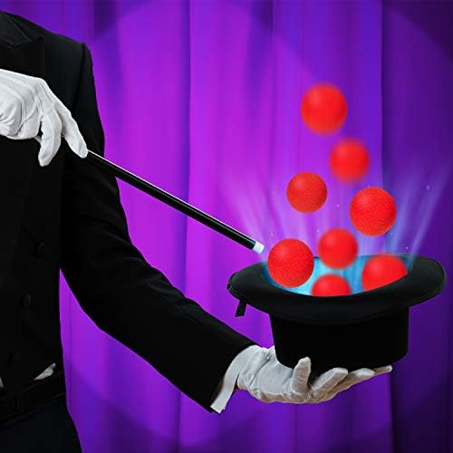 Skylety 20 парчиња црвени сунѓерски топки меки магични сунѓерни топки комбо-крупен магичен улица класичен комедија трик реквизити 1,4 инчи