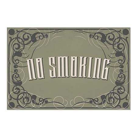 CGSignLab | Забрането Пушење-Викторија Готски Прозорец Се Држат | 27 x18