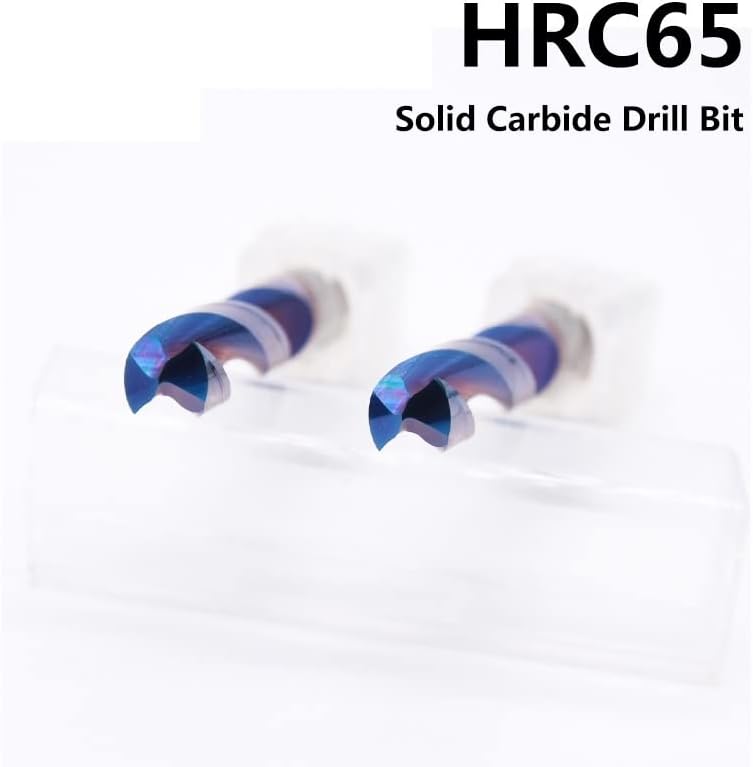 Планински мажи Тврдајте вежба 1PC 1MM-16mm HRC65 Цврсти битови за вежбање со карбид, 3Д сина спирална флејта за вежбање малку за не'рѓосувачки