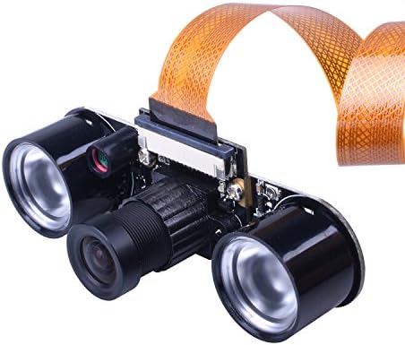 Kuman за малина PI Модул за камера 5MP 1080P OV5647 Сензор HD видео веб -камера поддржува ноќно гледање за малина PI модел B/B+ A+ RPI 3/2/1/Zero/Zero