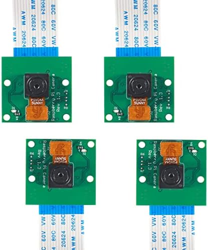 4PCS Raspberry Pi 4 B Модул на камера 1080p мини камера 5MP видео камера компатибилен со Raspberry PI 4 Model B 3 Model B+/3/2