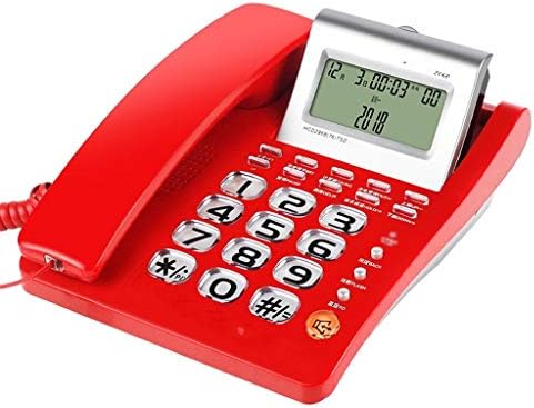 UXZDX CUJUX CORDED Телефон - Телефонски телефони - Телефон за ретро новинар - Телефон за лична карта, телефонски фиксна канцеларија за фиксна