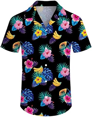 Wdpsuxin mens 2 парче хавајски кошула и шорцеви
