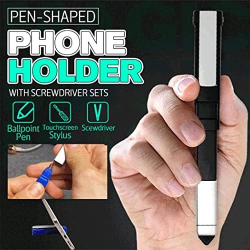 LxhColor 3PCS држач за телефон во форма на пенкало со сетови за шрафцигер, мултифункционални 4 во 1 технолошки алатки Пенкало со телефонски