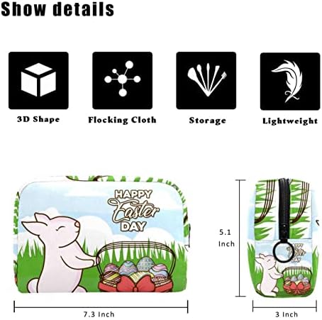 Патување Шминка Торба, Козметичка Торба Сочинуваат Организатор Случај, За Жени Чанта За Тоалети Додатоци Четки, Среќен Цртан Филм Зајакот Воскресение