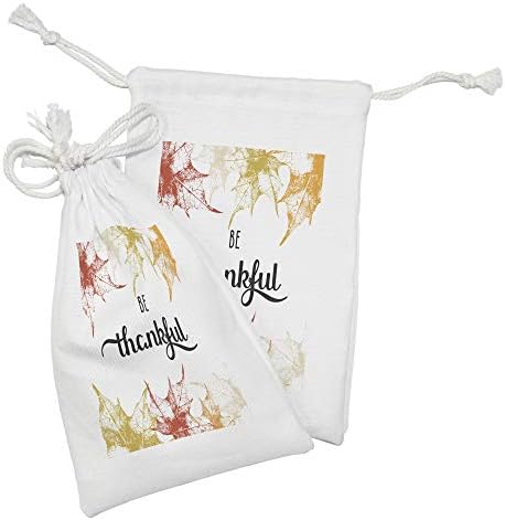 Зачудувачки да биде благодарен ткаенина торбичка сет од 2, гранџ есенски јавор остава позадина за благодарност за концепт за традиција на празник,