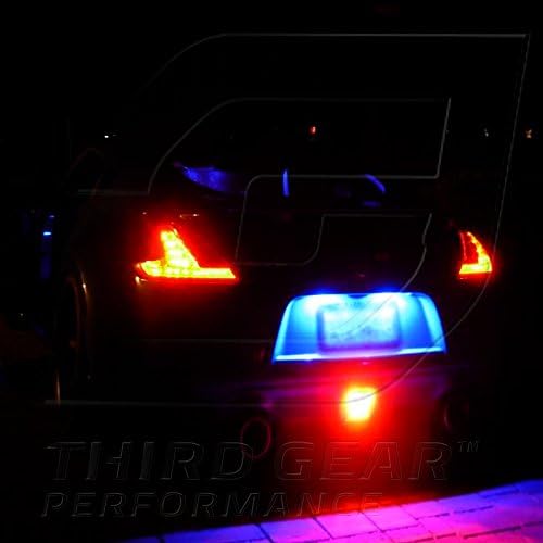 Tgp T10 Blue 4 LED SMD Регистарска Табличка Клин Светилки Пар 1994-1997 Компатибилен Со Ford Aspire