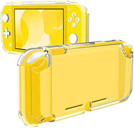 Моко покритие компатибилен со прекинувачот лајт, заштитен чист зафат случај tpu шок -отпорен траен замрзнат школка компатибилен со Nintendo Switch Lite Console - жолта