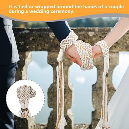 Gmwjinq свадба ласо ласо за свадба во природен памук лазос пара бода свадбен кабел традиционална келтска шема