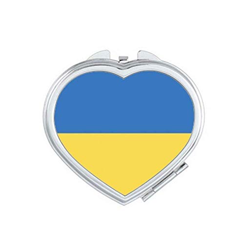 Национално знаме на Украина, Европа, земја огледало за патување Преносен рачен џеб шминка