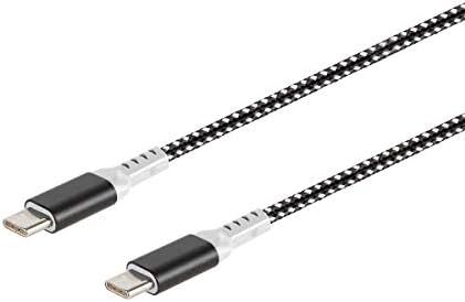 Полнење на скришум на монопроце и синхронизација на USB 2.0 Type-C со кабел Type-C-6 стапки-бело, до 5A/100W, за USB-C Овозможени уреди Лаптопи