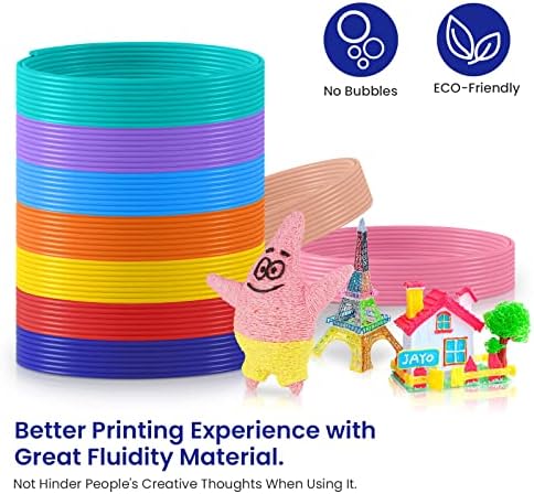 16 бои 3Д печатење на пенкала за пенкала, секоја боја 16 стапки, дијаметар со голема прецизност и безбедно полнење деца, вкупно 256 стапки/80