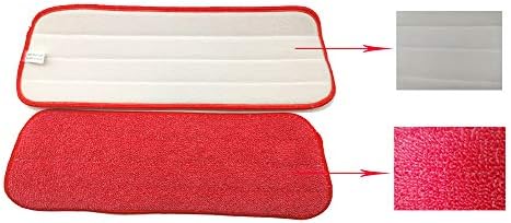 Глави за замена за замена на мелодија за микрофибер Xifando, влажни и суви за чистење на чистење на подот