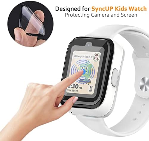 3 пакувања компатибилни со Syncup Kids Watch Screen Protecter, анти-крик/чувствителен на допир