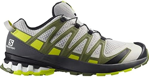 Salomon XA Pro 3D V8 Trail Trail Shoes For Men, Lunar Rock/Primon Primrose/Olivine, 10,5