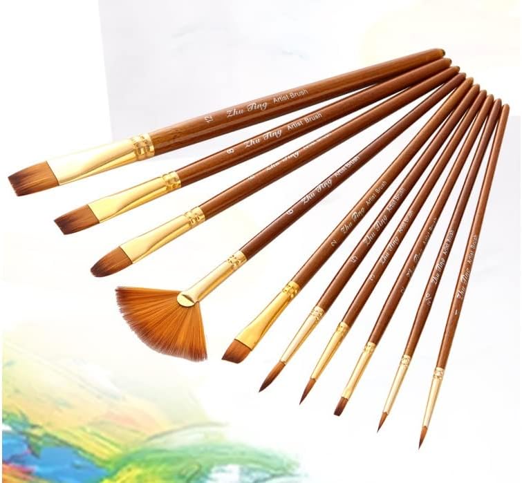 Комбинација за сликање на акварел Пен за сликање Mxiaoxia Combuter 12 kinds на мешано пенкало со материјали за линијата за куки во форма на вентилатор