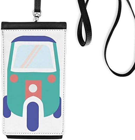 Тајланд три тркала тракторска уметност илустрација Телефонска чанта чанта што виси мобилна торбичка црн џеб