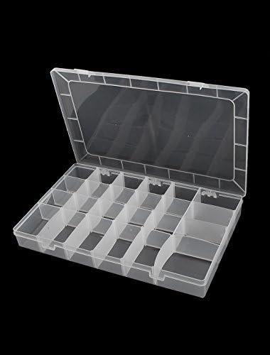 Пластични пластични 24 организатори на алатки оддели за електронски компоненти за складирање на кутии за кутии за кутии