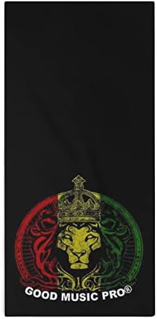 Лавот крал на Јамајка Реге -пешкир за миење садови 28,7 x13.8 крпи за лице Суперфини влакна Високо апсорбирани крпи крпи
