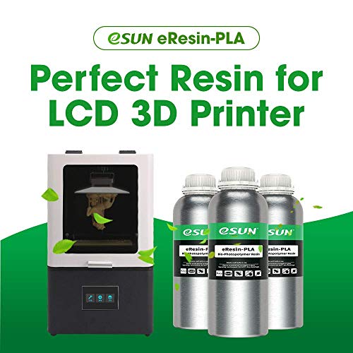 ЕСУН ПЛА растителна 3Д печатач смола 405NM УВ брза смола со низок мирис и голема цврстина фотополимерна смола Брзо лекување за LCD