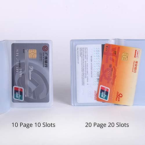 Сенкари Сет на 3-Пластични Паричник Вметнете Кредитна Картичка Носителот, Проѕирен