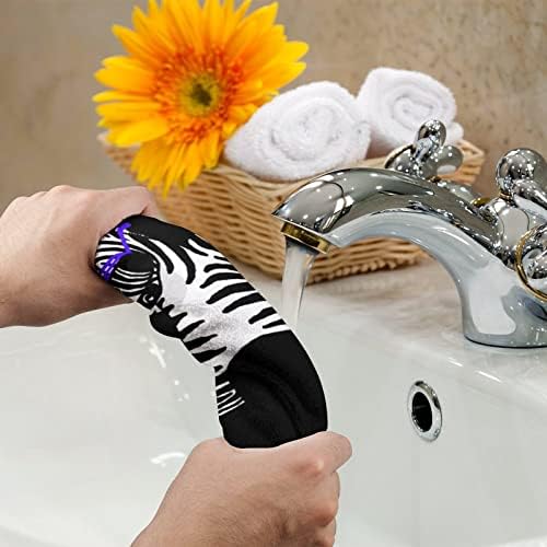 Даблинг зебра рачни крпи лице за миење на телото за миење меки меки мијалници со слатки печатени за кујнски хотел за кујна секојдневна употреба