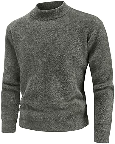 Turtleneck џемпер за мажи околу вратот долга шева боја џемпери за боја, класичен џемпер за џемпер на качулка, пулвер0913