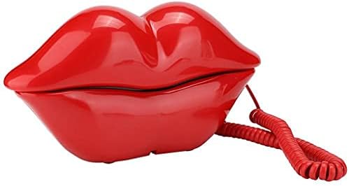 Mxiaoxia креативна личност усни на устата форма на телефонска канцеларија за домашна канцеларија десктоп телефонски фиксни шарени