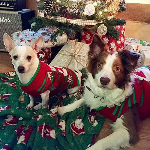 Ниула куче снежни џемпери снежни џемпери Божиќни кучиња празнични џемпери Нова Божиќна џемпер домашно миленичиња облека за