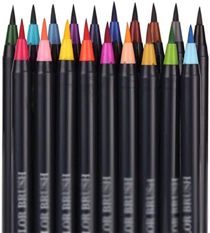 Seasd 12/24 боја акварел четка за четка Пен за уметност почувствуван сликар мека четка пенкало поставено боење манга пенкало за цртање на