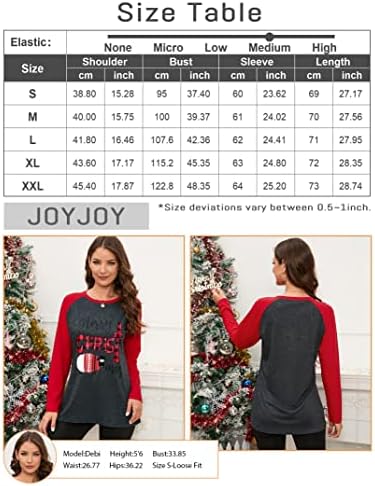 Среќни Божиќни џемпери за жени Гноми Божиќна маичка симпатична долга ракав Раглан бејзбол пулвер врв