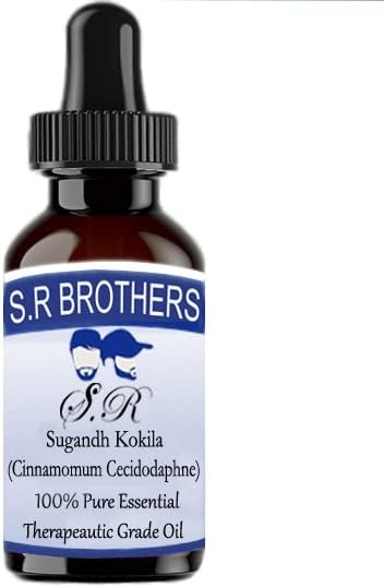Браќа S.R Sugandh Kokila чисто и природно есенцијално масло со капки со капнување 15 ml