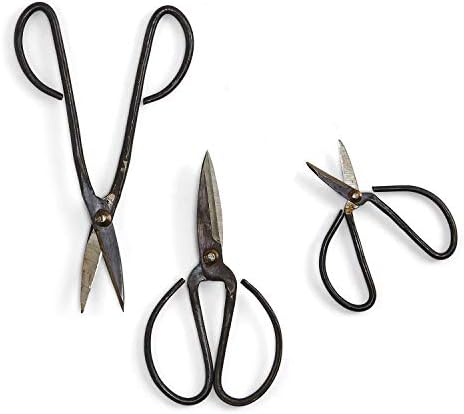Фалсификувани ножици за алатка за леано железо во сет на плик за подароци од 3 големини: мали 5 3/4 , Среден 7 1/2, големи 8 1/2