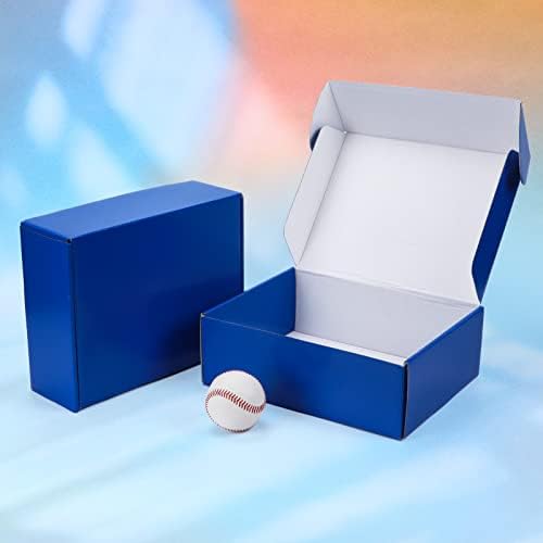 Pharege 12x9x4 сини кутии за испорака 20 пакувања, средна брановидна картонска литература Пораза за пошта за пакување Подароци