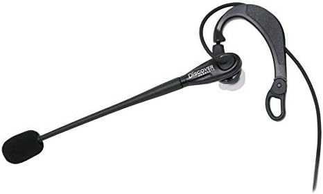 Откријте ја жичната слушалка на D713 преку уво со уво пупка за канцеларија, центар за повици и испраќање-Вклучува 3 големини на