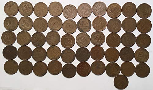 1946 Линколн Пченица Цент Пени Ролна 50 Монети Денар Продавачот Избор Парична Казна