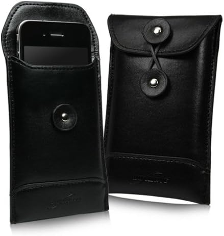 Case Boxwave Case за Huawei E5573CS Мобилен WiFi Hotspot - кожен плик Nero, кожен стил на паричник во стилот на кожен паричник