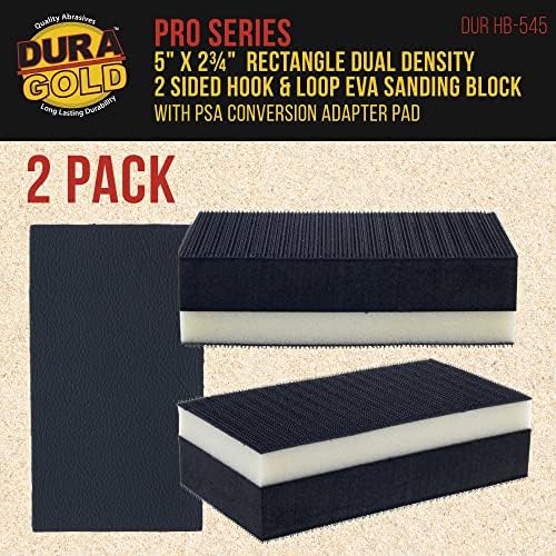 Dura-Gold Pro Series Recagle 5 x 2-3/4 двојна густина 2 еднострана еднострана блокада за пескарење, кука и јамка, 2 пакувања-PSA