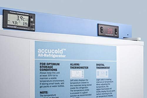 AccuCold FF28LWHMED2 19 Медицински Фрижидер со 2.4 cu. фт. Капацитет Дигитален Термостат Температура Аларм Фабрика Инсталиран Заклучување