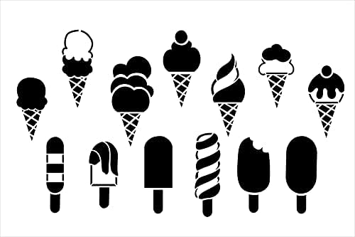 Попсам и сладолед за украсување матрица од Студиор12 | DIY летен декор за дома | Занаетчиство и сликарство | Шаблон за еднократно