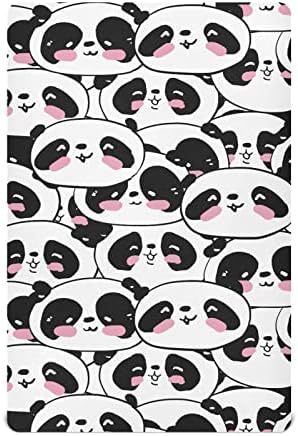 Бебе симпатична панда цртана креветче за девојчиња за момчиња, деца со деца за деца, се вклопува во стандардна големина на креветчето