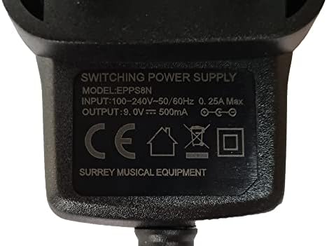 Замена на напојување за Guyatone PS-035 L VI Limiter Comp Pro Pedal Adapter 9V