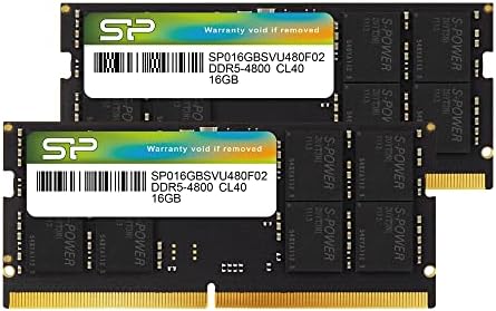 Силиконска Моќност DDR5 32GB 4800MHz 262-pin CL40 1.1 V SODIMM ЛАПТОП RAM МЕМОРИЈА НА Компјутер SP032GBSVU480F22