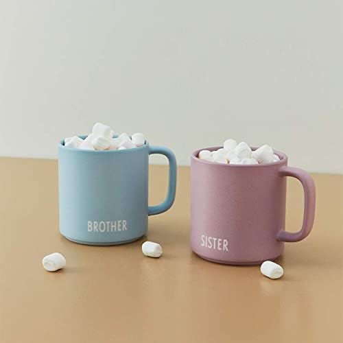 Дизајн букви Омилена шолја кафе со рачка 250 ml | Дизајн во Данска Божиќна кригла со врежани зборови | Симпатична чаша за кафе |